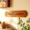 Custom Wooden Nameplate for home entry